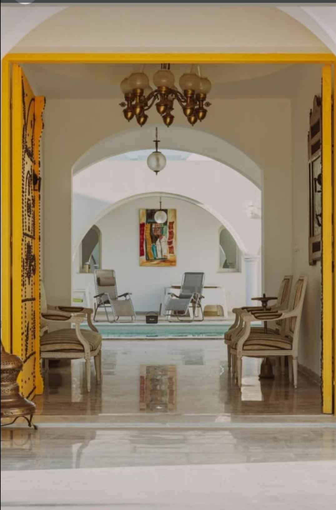 Musk De Djerba Suite Aziz Avec Piscine Temlale Extérieur photo